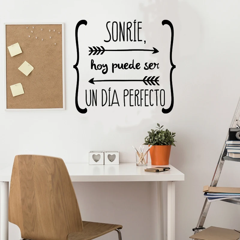 Spanish Smile the perfect day Vinyl DIY Wall Stickers Home Decoration Living room Bedroom Wall Decals Art Murals JG2627
Spanish Smile the perfect day Vinyl DIY Wall Stickers Home Decoration Living room Bedroom Wall Decals Art Murals JG2627