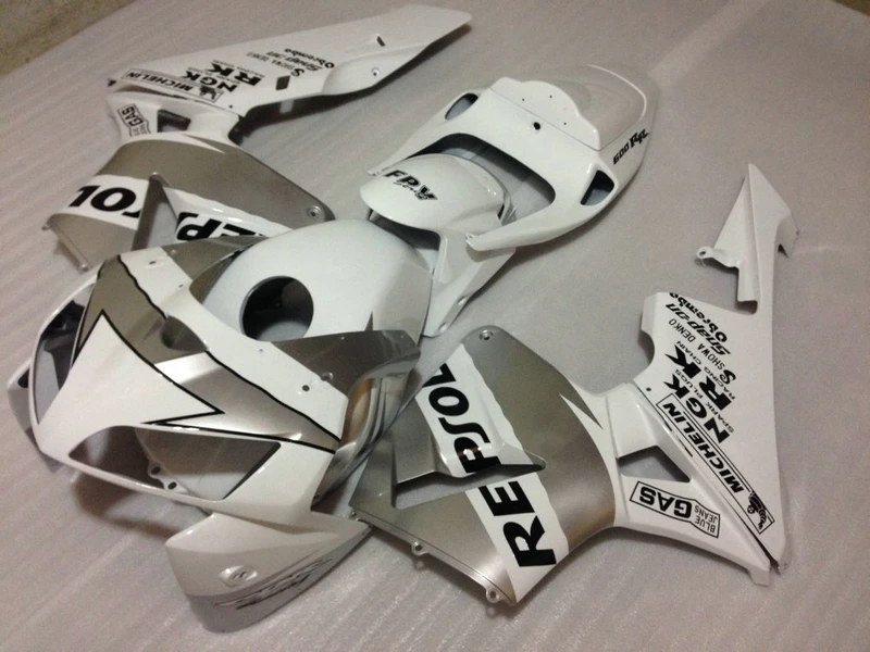 Injection molding Customize fairing kit for Honda CBR600 RR 05 06 white silver REPSOL fairings set CBR600RR 2005 2006 QR30
Injection molding Customize fairing kit for Honda CBR600 RR 05 06 white silver REPSOL fairings set CBR600RR 2005 2006 QR30