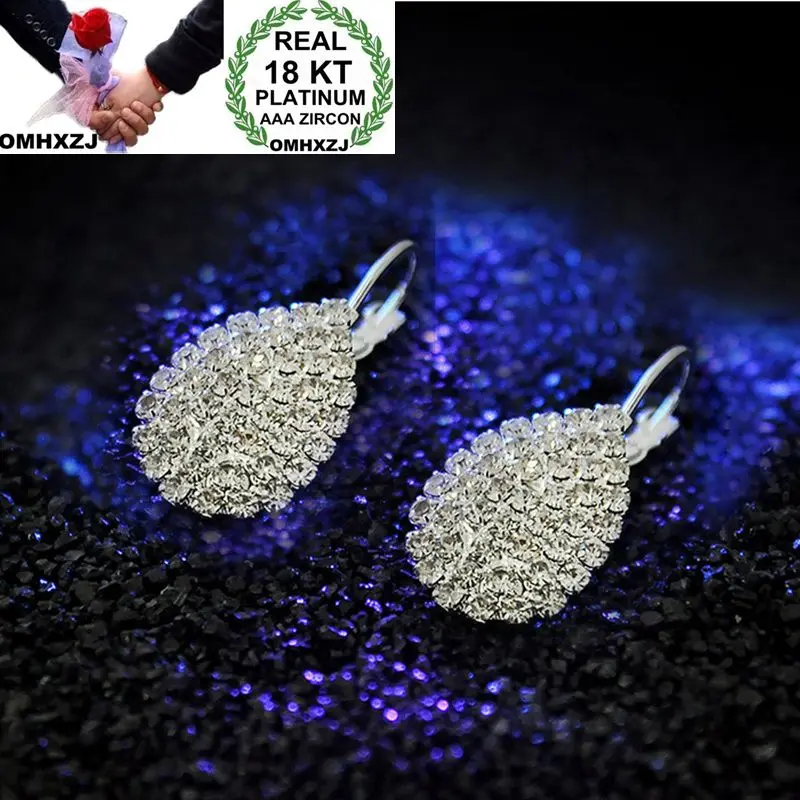 OMHXZJ Wholesale Personality Fashion OL Woman Girl Party Wedding White Full Zircon 18KT White Gold Hoop Earrings YE464
OMHXZJ Wholesale Personality Fashion OL Woman Girl Party Wedding White Full Zircon 18KT White Gold Hoop Earrings YE464