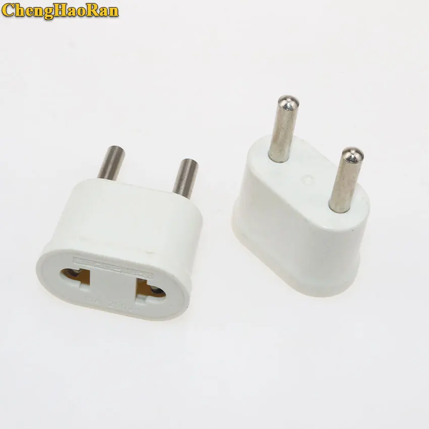 ChengHaoRan 1pcs US To EU Plug Power Adapter White Travel Power Plug Adapter Converter Wall Charger
ChengHaoRan 1pcs US To EU Plug Power Adapter White Travel Power Plug Adapter Converter Wall Charger