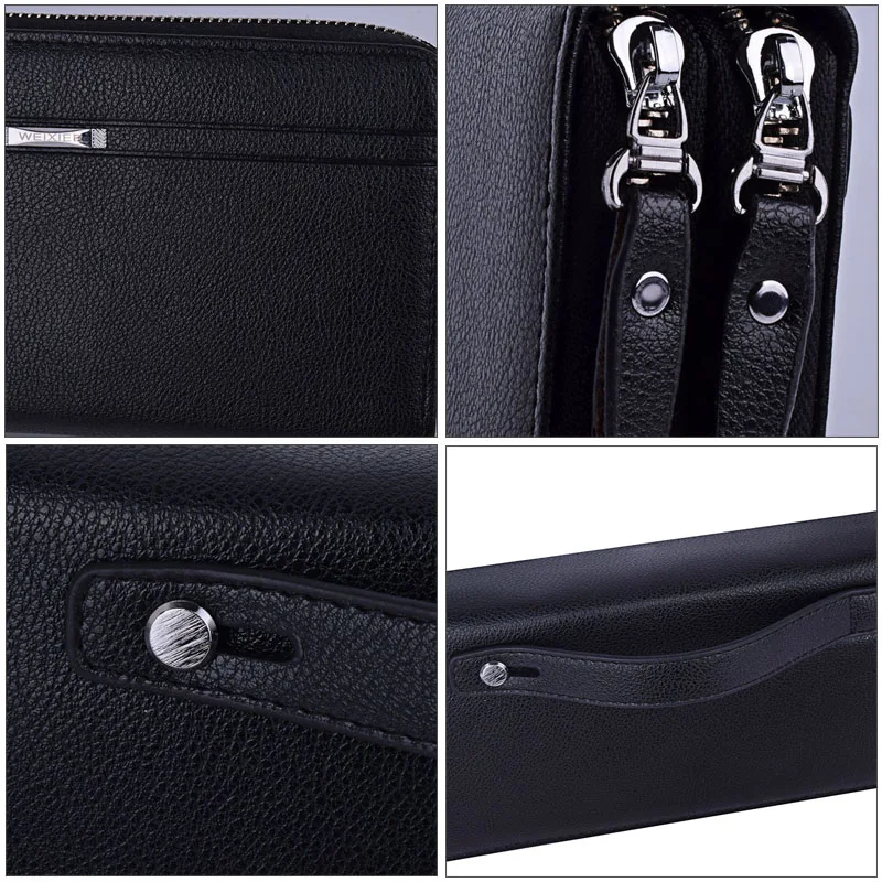 PU Leather Fashion Men Long Double Zipper handbags business Wallet Clutch Bags Men Purse Male with Credit Card Holder
PU Leather Fashion Men Long Double Zipper handbags business Wallet Clutch Bags Men Purse Male with Credit Card Holder