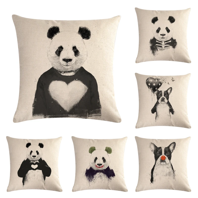 New Fashion Cartoon Panda Cotton Linen Throw Pillowcase Sofa Car Lovely Animal Printed Cushion Cover Bedroom Decor
New Fashion Cartoon Panda Cotton Linen Throw Pillowcase Sofa Car Lovely Animal Printed Cushion Cover Bedroom Decor