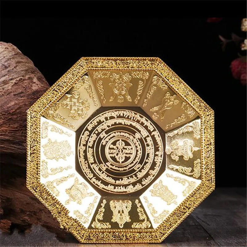 12cm Gold Solemn Buddhist Ritual Instrument Focal Smoke Relief Mantra Wheel Eight Mascots Smoke Buddha Plate Fire Puja Basin
12cm Gold Solemn Buddhist Ritual Instrument Focal Smoke Relief Mantra Wheel Eight Mascots Smoke Buddha Plate Fire Puja Basin