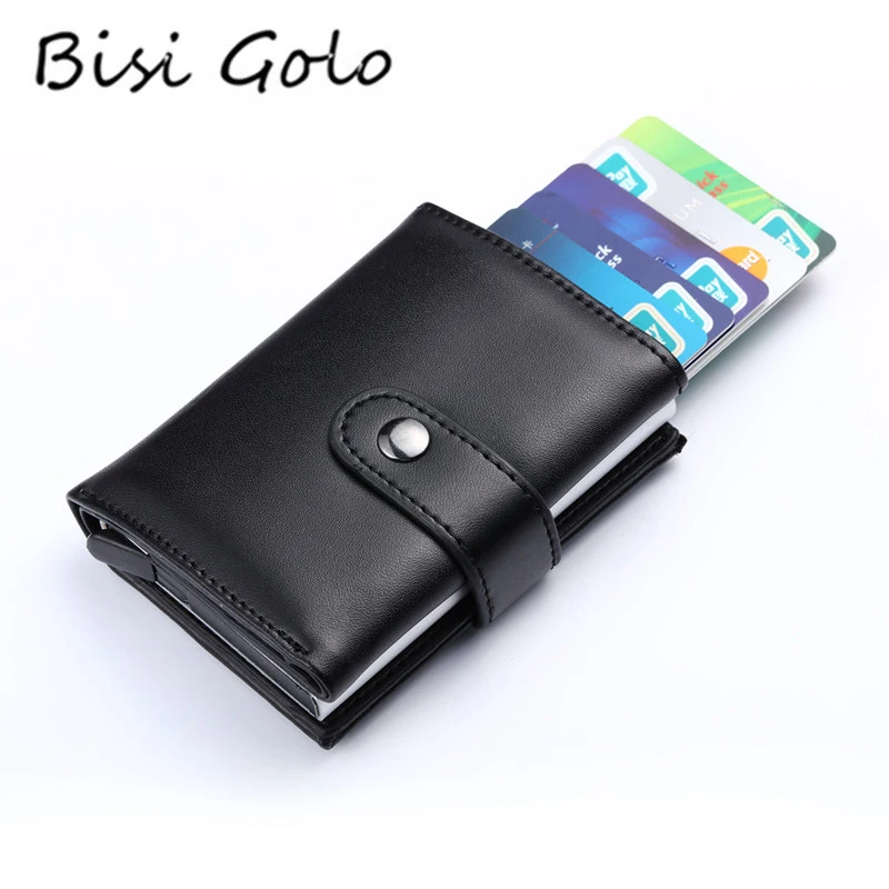 BISI GORO 2021 Smart Wallet FOR Men And Women Genuine Leather Credit card Case Pocket Box Business ID Card Wallet Cover RFID
BISI GORO 2021 Smart Wallet FOR Men And Women Genuine Leather Credit card Case Pocket Box Business ID Card Wallet Cover RFID