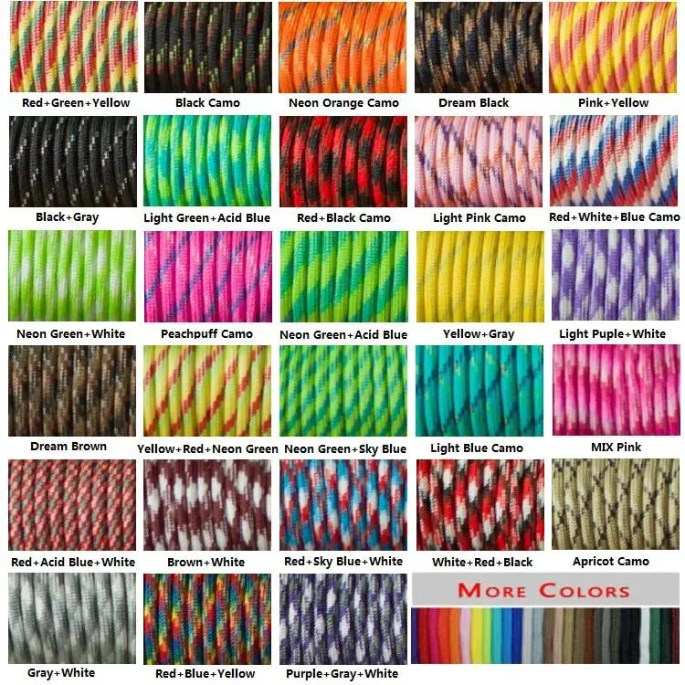 1pcs 100FT 7 Strand Core 550 Paracord Mil Spec Type III Parachute Cord Lanyard For Climbing Camping Buckles Bracelet 108 Colors
1pcs 100FT 7 Strand Core 550 Paracord Mil Spec Type III Parachute Cord Lanyard For Climbing Camping Buckles Bracelet 108 Colors