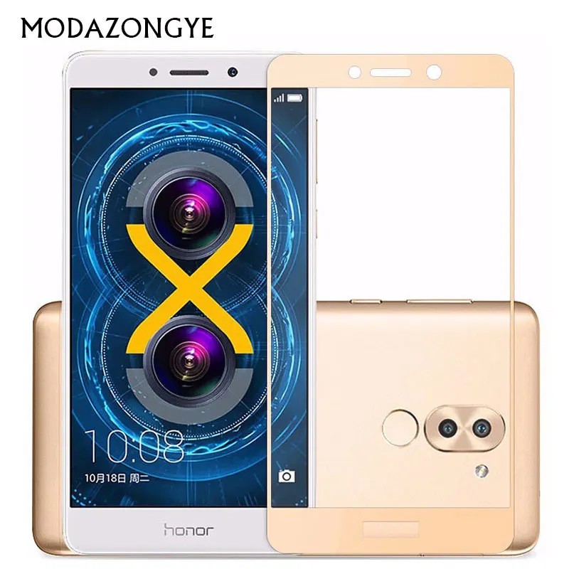 Закаленное стекло для Huawei Honor 6X Защитное экрана BLN-L21 полное покрытие 6 X пленка 2.5D 9H