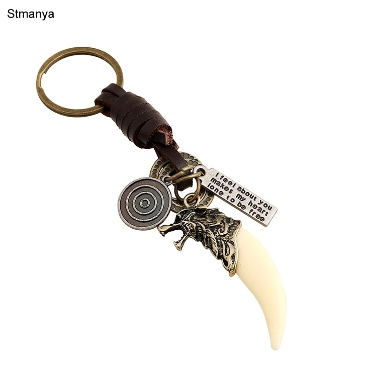 Punk Spike Leather KeyChain - New Fashion Retro men's Resin Spike leather key Chain hand knit Key Ring keychain Jewerly 17358
Punk Spike Leather KeyChain - New Fashion Retro men's Resin Spike leather key Chain hand knit Key Ring keychain Jewerly 17358