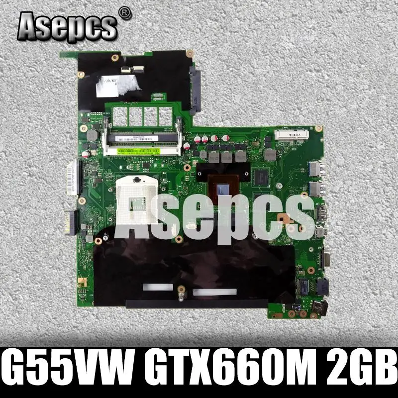 Асептическая материнская плата для ноутбука G55VW GTX660M 2 ГБ тестирования G55V тест