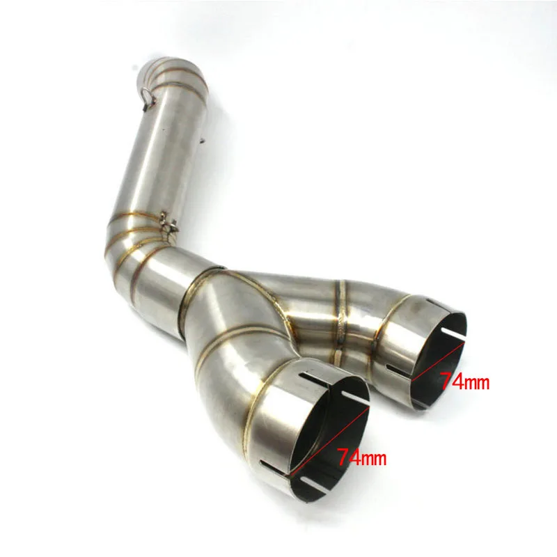 Moto for BMW S1000R S1000RR Hp4 2018 2017 2016 Motorcycle 60mm Middle Exhaust Tube Link Muffler Motorbike Accessories Parts | Автомобили и