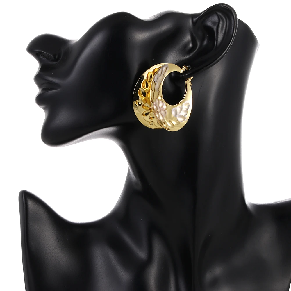 Ethlyn Bridal Gold Colorful Jewelry Ladies Fashion Big Round Earrings Senegal Engagement Wedding Best Gift E172
Ethlyn Bridal Gold Colorful Jewelry Ladies Fashion Big Round Earrings Senegal Engagement Wedding Best Gift E172