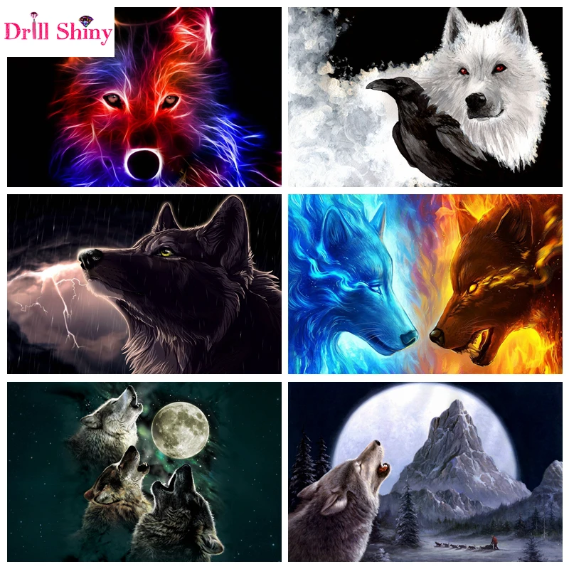 Full Square Diamond 5D DIY Diamond Painting Animal Wolf Embroidery Cross Stitch Rhinestone Mosaic Painting Home Decor gift
Full Square Diamond 5D DIY Diamond Painting Animal Wolf Embroidery Cross Stitch Rhinestone Mosaic Painting Home Decor gift