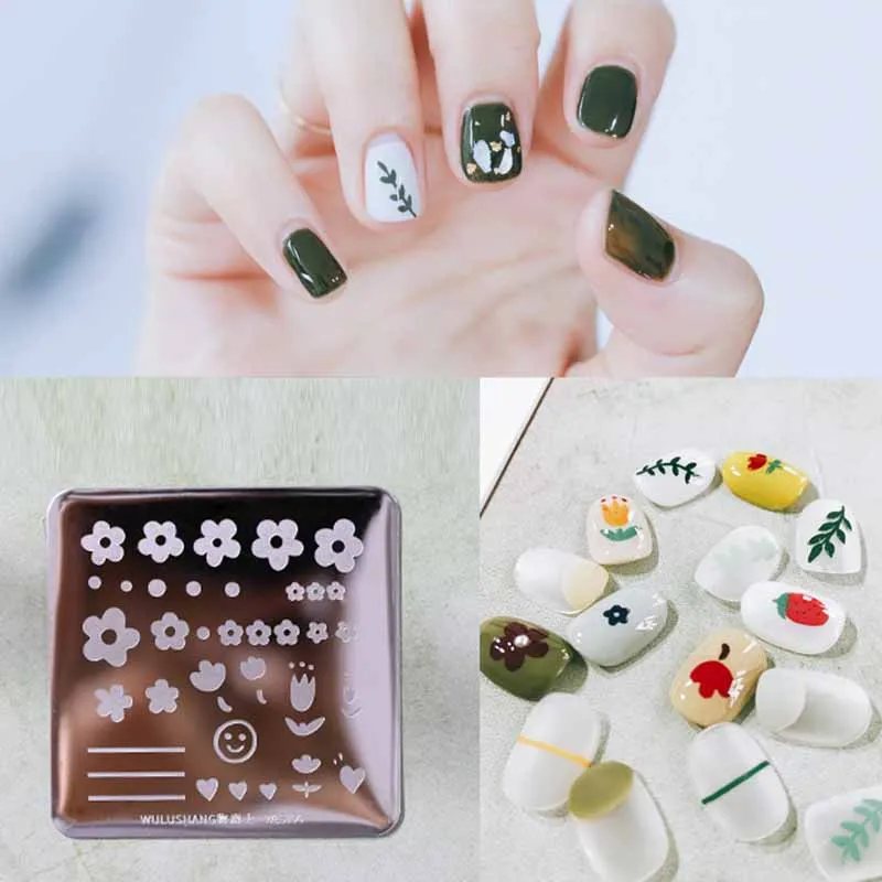 1pc Nail Stamping Plates Strawberry Flower Leaves Grass Smiley Nail Art DIY Nail Image Plate Stencil Accessories Tool
1pc Nail Stamping Plates Strawberry Flower Leaves Grass Smiley Nail Art DIY Nail Image Plate Stencil Accessories Tool