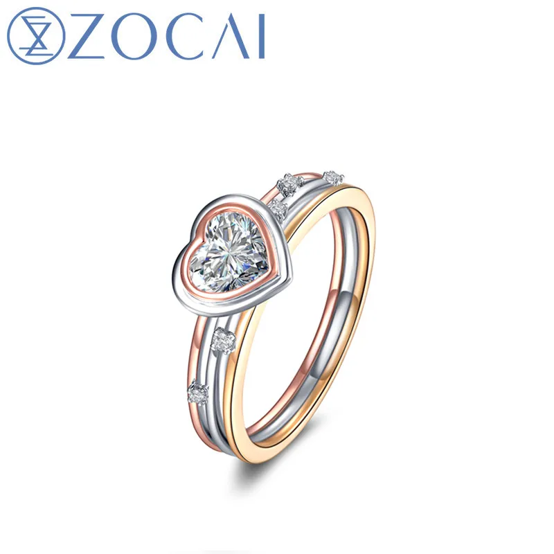 Обручальное кольцо ZOCAI Real 0,3 CT, сертифицированное фотокольцо/SI в форме сердца, бриллиант, 18K, три цвета золота (AU750) JBW01001
Обручальное кольцо ZOCAI Real 0,3 CT, сертифицированное фотокольцо/SI в форме сердца, бриллиант, 18K, три цвета золота (AU750) JBW01001