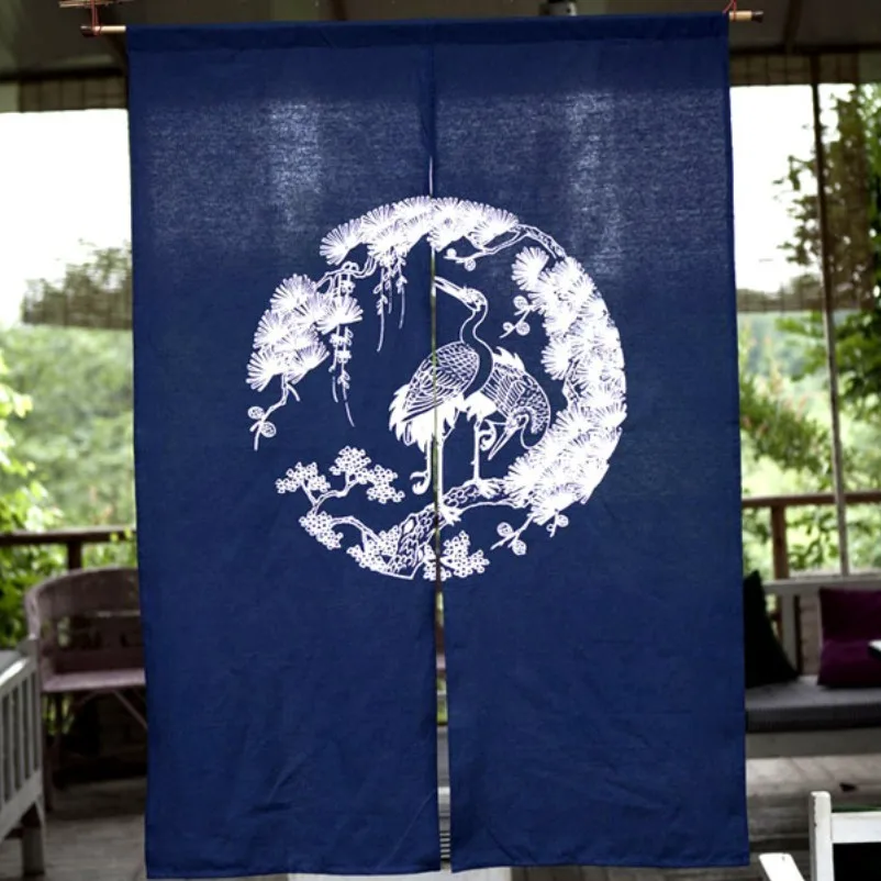 Nice Curtains Chinese Style Crane Pattern Door Curtain Household Cotton Blue Door Curtain Partition 87x120CM
Nice Curtains Chinese Style Crane Pattern Door Curtain Household Cotton Blue Door Curtain Partition 87x120CM