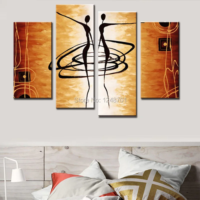 4 Pieces Hand Painted MODERN ABSTRACT OIL PAINTING CANVAS ART Abstract Figures Golden Decoration Oil Painting For Wall Decor
4 Pieces Hand Painted MODERN ABSTRACT OIL PAINTING CANVAS ART Abstract Figures Golden Decoration Oil Painting For Wall Decor