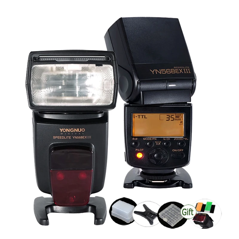 YONGNUO YN568EX III Speedlite GN58 TTL Wireless HSS 1/8000s Master Slave Flash Light for Nikon DSLR Camera
YONGNUO YN568EX III Speedlite GN58 TTL Wireless HSS 1/8000s Master Slave Flash Light for Nikon DSLR Camera