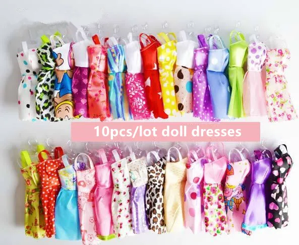 Mixed style 10 Doll Dress Beautiful Handmade Party Clothes Fashion Dress for Barbie Doll,toys for girls
Mixed style 10 Doll Dress Beautiful Handmade Party Clothes Fashion Dress for Barbie Doll,toys for girls