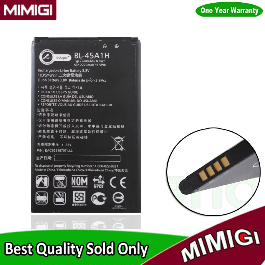 2300mAh BL-45A1H Battery For LG K10 F670L F670K F670S LTE Q10 K420 Mobile Phone Accumulator AKKU
2300mAh BL-45A1H Battery For LG K10 F670L F670K F670S LTE Q10 K420 Mobile Phone Accumulator AKKU