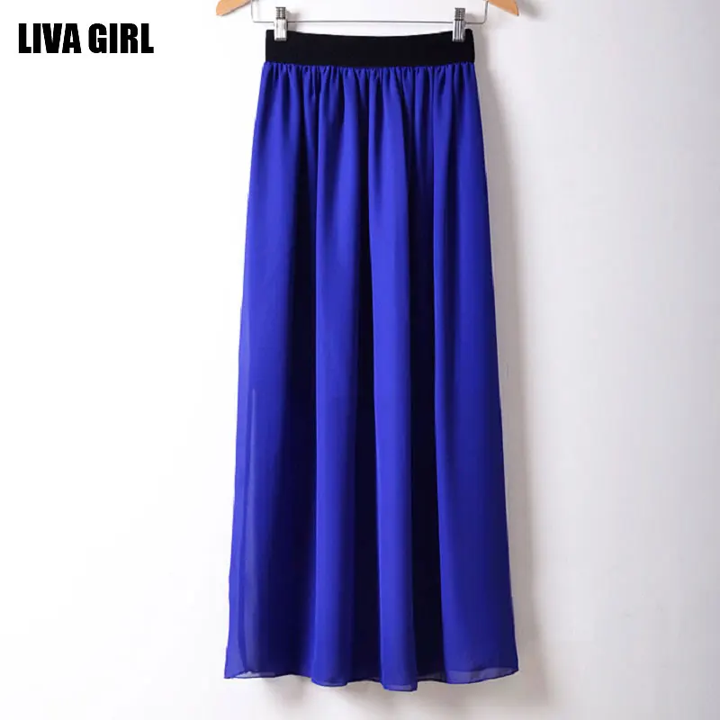 Summer Girls Skirts Chiffon Women Long Mesh Skirt Blue Green Yellow Red Purple Lavender White 22 Colors
Summer Girls Skirts Chiffon Women Long Mesh Skirt Blue Green Yellow Red Purple Lavender White 22 Colors