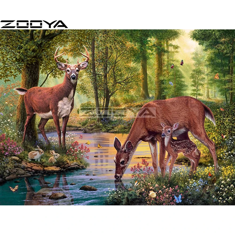 5D DIY Diamond Painting Cross-Stitch Kits Diamond Embroidery Deer Forest Rhinestone Painting Mosaic Pictures Home Decor R1292
5D DIY Diamond Painting Cross-Stitch Kits Diamond Embroidery Deer Forest Rhinestone Painting Mosaic Pictures Home Decor R1292