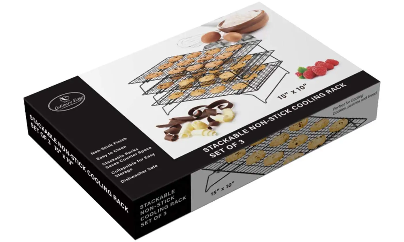 3 Stackable Baking Cooling Rack-Oven Dishwasher Safe-Non-Stick-for Cookies Cakes Roasting Cooking Grilling BBQ Tool Accessories
3 Stackable Baking Cooling Rack-Oven Dishwasher Safe-Non-Stick-for Cookies Cakes Roasting Cooking Grilling BBQ Tool Accessories