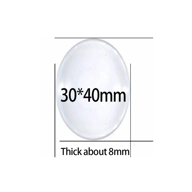 1Pack Oval Glass 30*25mm Transparent Clear Base Cabochon Cameo For DIY Jewery Making
1Pack Oval Glass 30*25mm Transparent Clear Base Cabochon Cameo For DIY Jewery Making