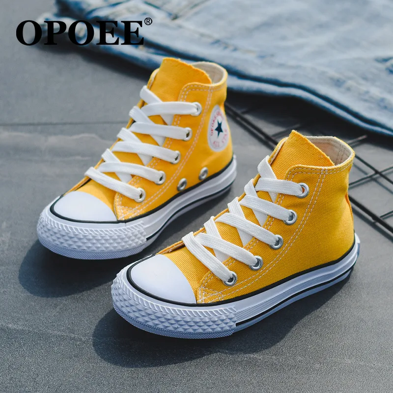 Children Canvas Shoes Girls Sneakers High Boys Shoes Breathble 2019 Spring Fashion Small Kids Casual Shoe Candy Color Size 20-38
Children Canvas Shoes Girls Sneakers High Boys Shoes Breathble 2019 Spring Fashion Small Kids Casual Shoe Candy Color Size 20-38