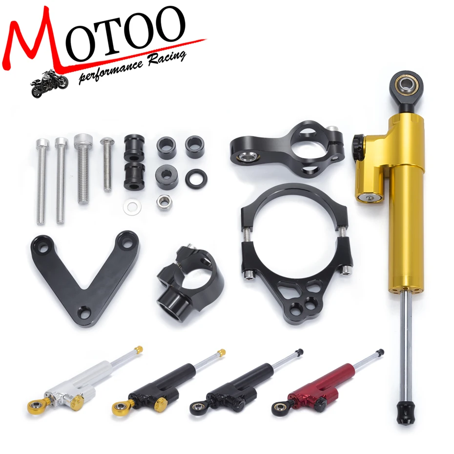 Motoo- Motorcycle Full set CNC Steering Damper Stabilizerlinear Linear Stabilizer Bracket kit For DUCATI 848 2008-2010 2009 
Motoo- Motorcycle Full set CNC Steering Damper Stabilizerlinear Linear Stabilizer Bracket kit For DUCATI 848 2008-2010 2009