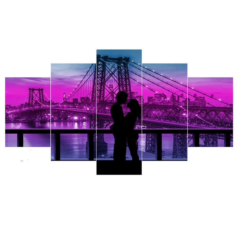 5 Pcs Full square 5d diy Cross Stitch Diamond Painting "city night bridge couple"diamond Picture Embroidery Diamond Mosaic kit
5 Pcs Full square 5d diy Cross Stitch Diamond Painting "city night bridge couple"diamond Picture Embroidery Diamond Mosaic kit