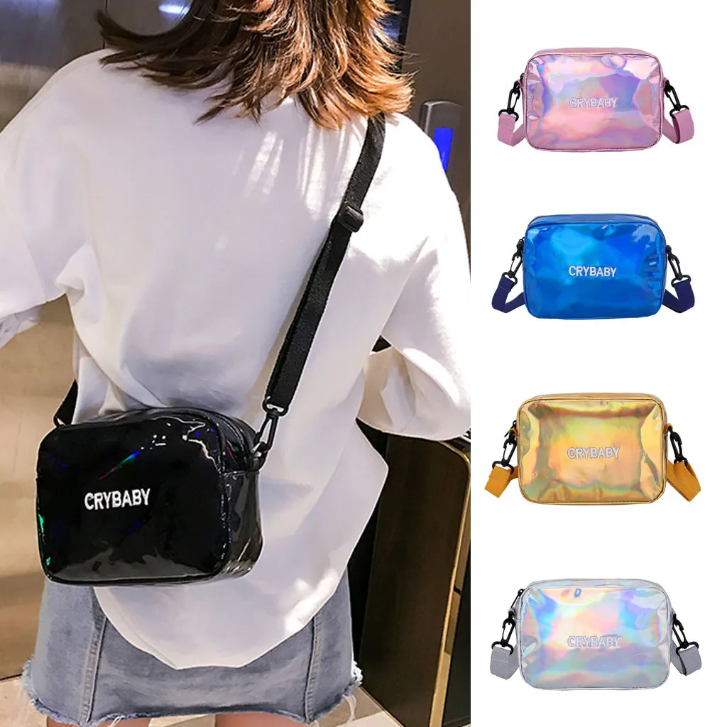 Фото Женская сумка мессенджер модная через плечо для студентов маленькие цветные(Aliexpress на русском)