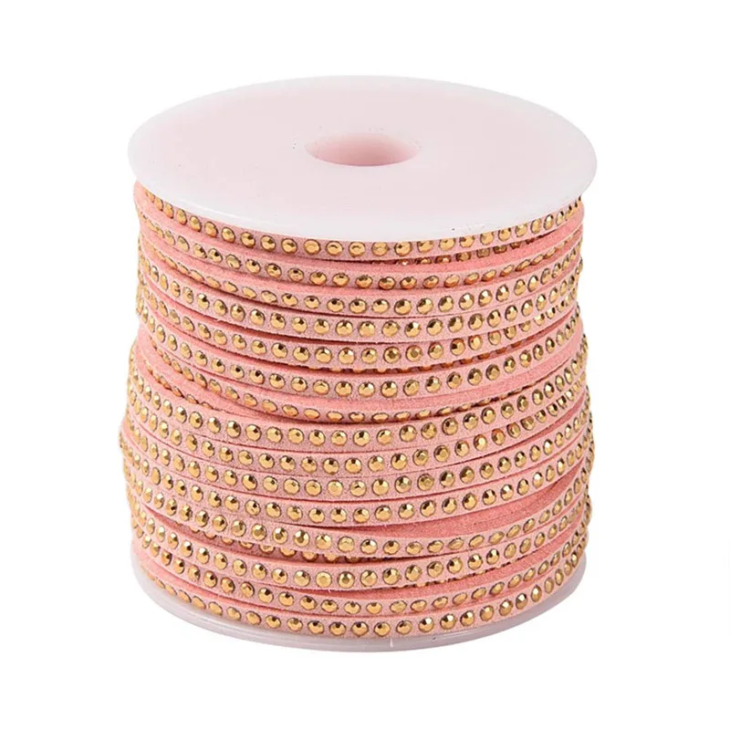 20yards/Roll 3x2mm Korean Faux Suede Cord Pink Flat Velvet Leather Cord for DIY Jewelry Making supplies
20yards/Roll 3x2mm Korean Faux Suede Cord Pink Flat Velvet Leather Cord for DIY Jewelry Making supplies