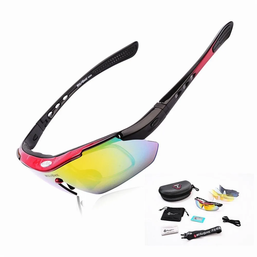 WOLFBIKE Polarized 5 Lens Cycling Eyewear Sun Glasses Mens Sports Bicycle Glasses Bike Sunglasses Driving Skiing Goggles Red
WOLFBIKE Polarized 5 Lens Cycling Eyewear Sun Glasses Mens Sports Bicycle Glasses Bike Sunglasses Driving Skiing Goggles Red