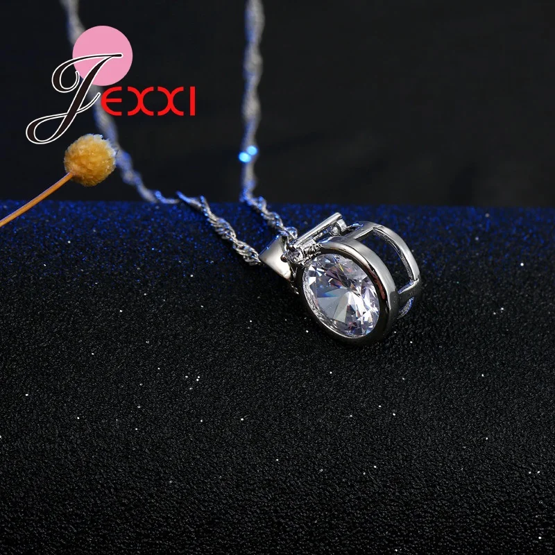 Trendy Creative Round Cubic Zircon Crystal 925 Sterling Silver Pendant Necklace Dangle Earrings Jewelry Sets For Women
Trendy Creative Round Cubic Zircon Crystal 925 Sterling Silver Pendant Necklace Dangle Earrings Jewelry Sets For Women