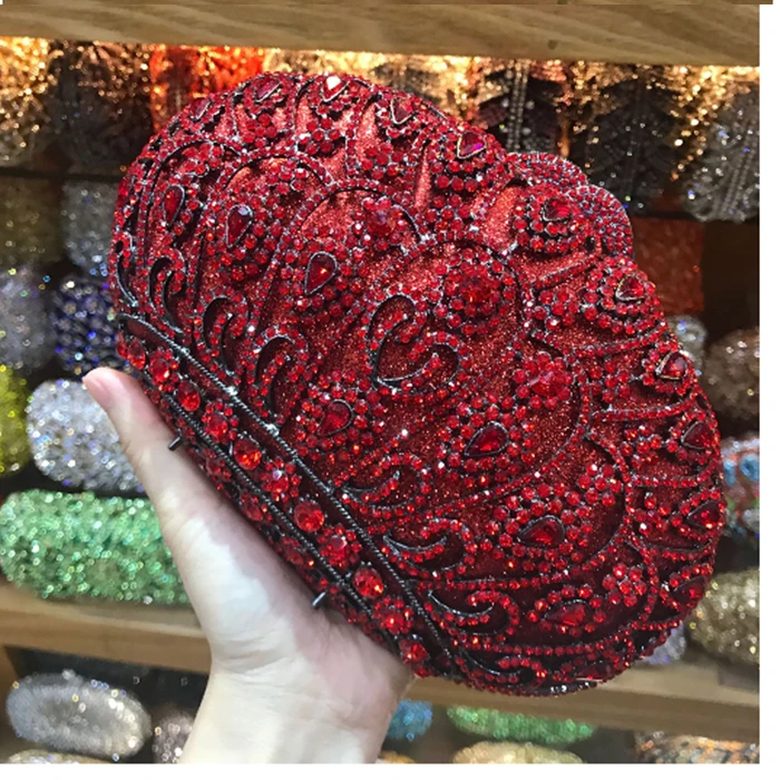 women red/purple/pink Crystal XIYUAN Evening Bag Day Clutches Luxury Chain Mini purse bride Handbags Wristlet Ladies Bag lady
women red/purple/pink Crystal XIYUAN Evening Bag Day Clutches Luxury Chain Mini purse bride Handbags Wristlet Ladies Bag lady