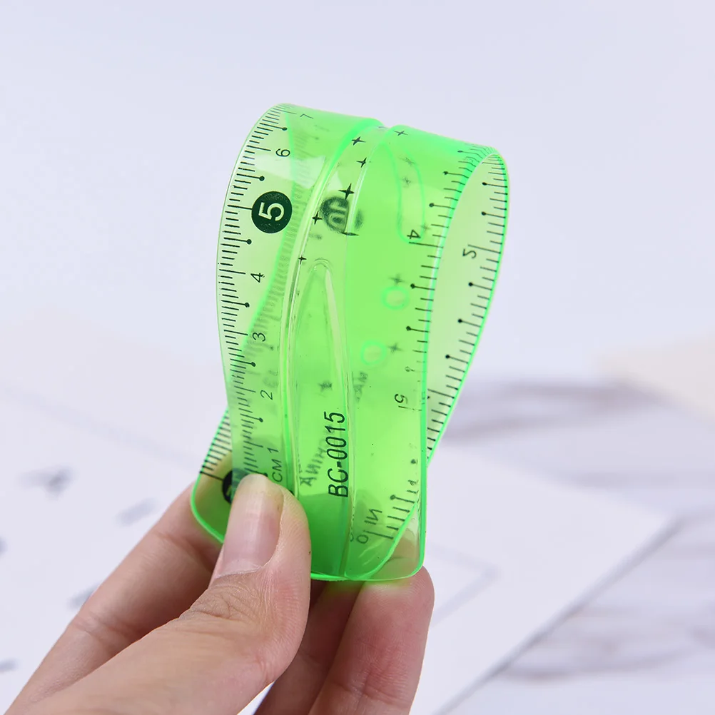 1pcs Soft Ruler Double Scale Infinite Bending 15 Cm Students Multifunctional Ruler Color Randomly
1pcs Soft Ruler Double Scale Infinite Bending 15 Cm Students Multifunctional Ruler Color Randomly