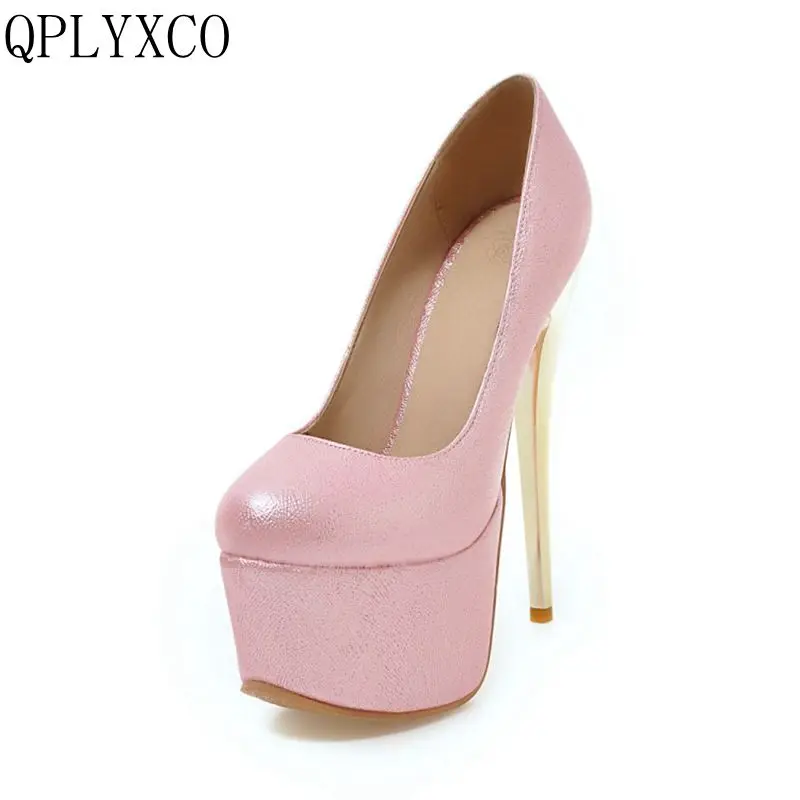 QPLYXCO лидер продаж 2017 года большой размер 30 48 сексуальная модная обувь на очень