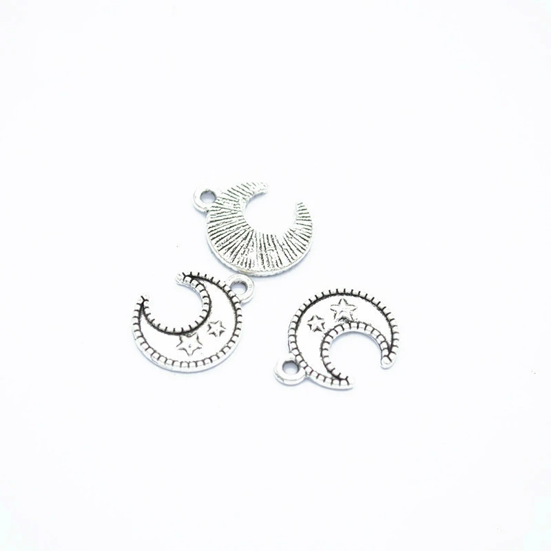 140pcs Moon Charms DIY Jewelry Making Pendant Fit Bracelets Necklaces Earrings Handmade Crafts antique silver color
140pcs Moon Charms DIY Jewelry Making Pendant Fit Bracelets Necklaces Earrings Handmade Crafts antique silver color