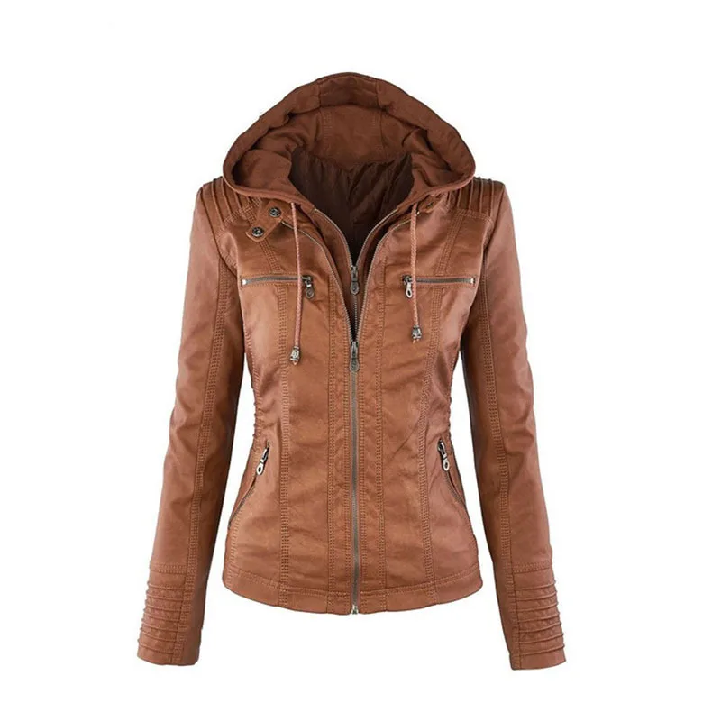 Plus code Gothic faux leather coats Women hoodies Winter Autumn Motorcycle Jacket Black Outerwear faux leather PU Jacket Coat
Plus code Gothic faux leather coats Women hoodies Winter Autumn Motorcycle Jacket Black Outerwear faux leather PU Jacket Coat