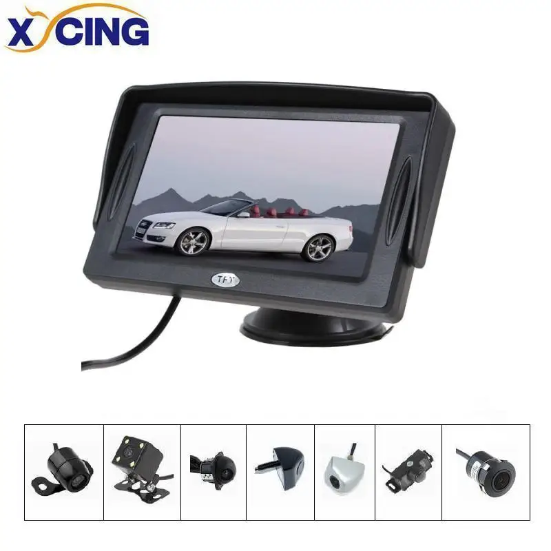 XYCING 4.3 Inch Color TFT LCD Car Monitor with Rubber Vacuum Cup Bracket + Waterproof Night Vision Backup Rearview Camera
XYCING 4.3 Inch Color TFT LCD Car Monitor with Rubber Vacuum Cup Bracket + Waterproof Night Vision Backup Rearview Camera