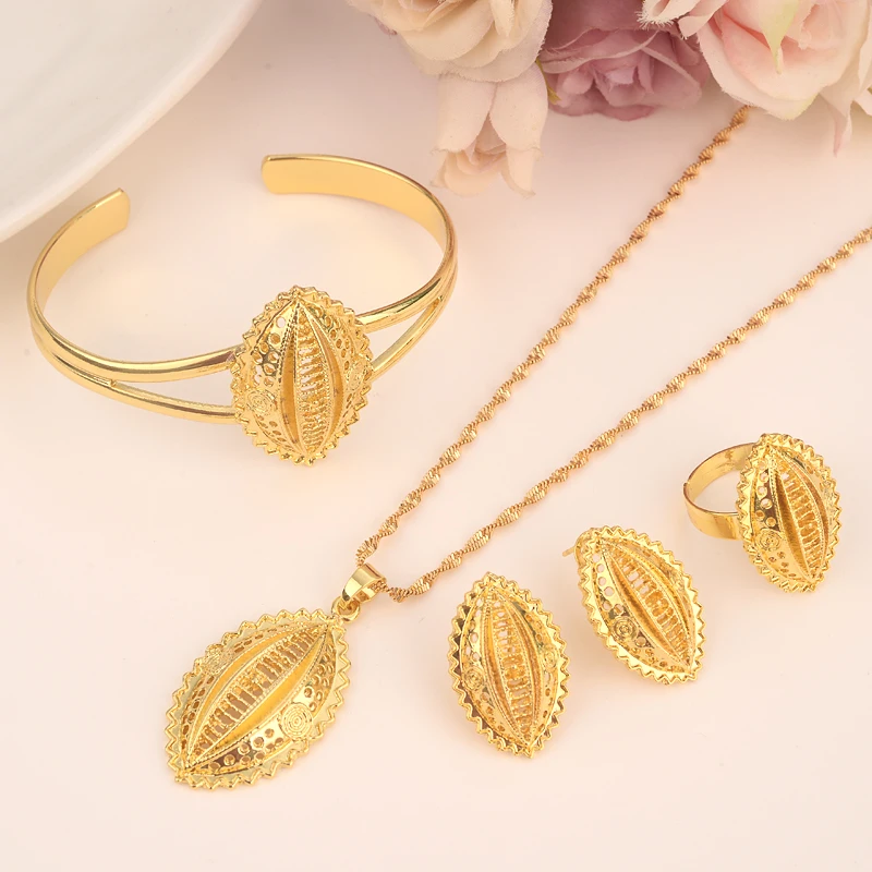 Ethiopian Big Pendant Clip Earringsring bangle women Jewelry sets Gold African Wedding bridal Gift Habesha Flower girls charm
Ethiopian Big Pendant Clip Earringsring bangle women Jewelry sets Gold African Wedding bridal Gift Habesha Flower girls charm