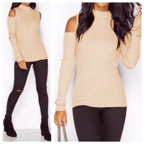 Women Ladies Loose Casual Off Shoulder Knitted Long Sleeve O-Neck Pullover Sweaters Tops
Women Ladies Loose Casual Off Shoulder Knitted Long Sleeve O-Neck Pullover Sweaters Tops