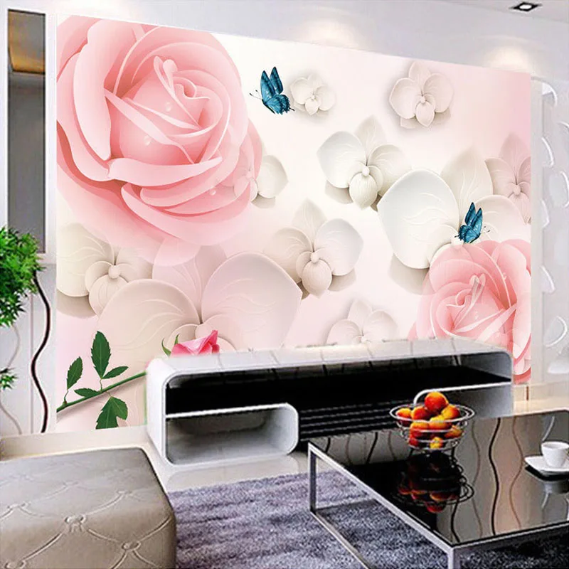 Custom Photo Wallpaper Flower 3D Stereoscopic Rose TV Background Wall Decoration Home Wall Mural Living Room Painting Wallpaper
Custom Photo Wallpaper Flower 3D Stereoscopic Rose TV Background Wall Decoration Home Wall Mural Living Room Painting Wallpaper