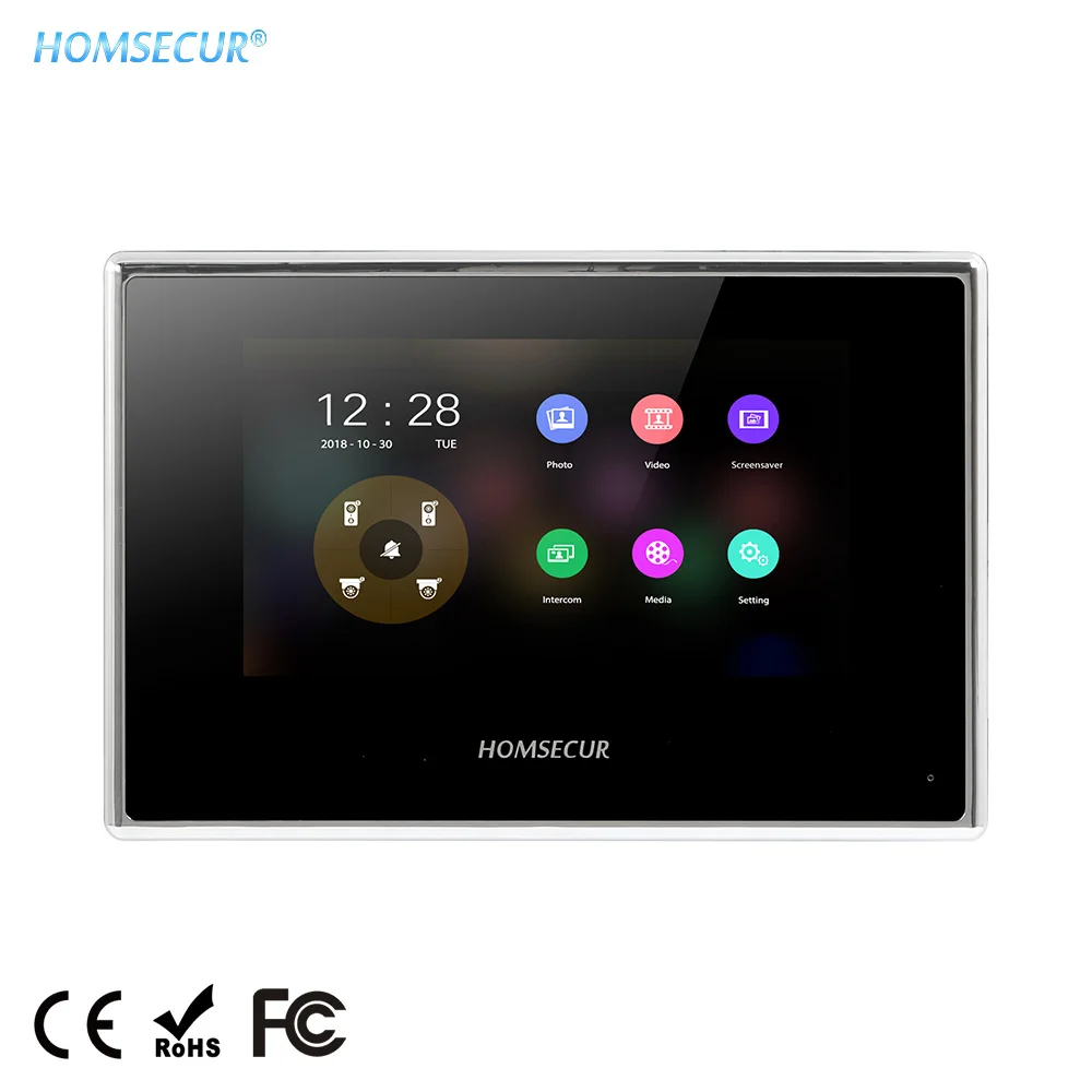 HOMSECUR BM718HD-B 7" Touch Screen Door Phone Monitor Acrylic Panel Support Recording, Snapshot for HDK Series Door Phone System
HOMSECUR BM718HD-B 7" Touch Screen Door Phone Monitor Acrylic Panel Support Recording, Snapshot for HDK Series Door Phone System