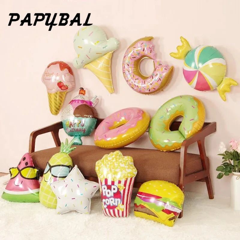 1pcs Pink Donuts Candy Ice Cream Popcorn Foil Balloons Baby Shower Happy Birthday Decorations Inflatable Helium Sweet Kids Toys
1pcs Pink Donuts Candy Ice Cream Popcorn Foil Balloons Baby Shower Happy Birthday Decorations Inflatable Helium Sweet Kids Toys