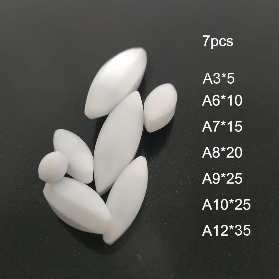7pcs Mixed Size PTFE Magnetic Stirrer Mixer Stir Bars Olive Shape Stirring Bars PTFE Stir Rod Spinbar
7pcs Mixed Size PTFE Magnetic Stirrer Mixer Stir Bars Olive Shape Stirring Bars PTFE Stir Rod Spinbar