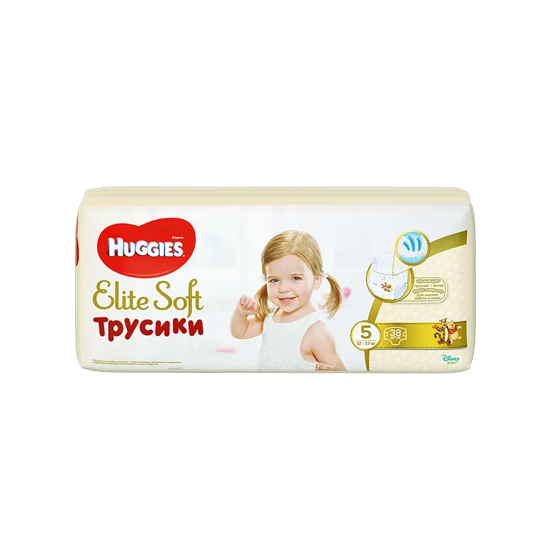 Трусики Huggies Elite Soft 12-17 кг (размер 5) 38 шт | Мать и ребенок