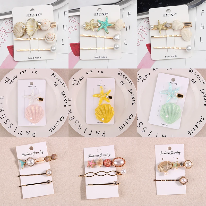 3pcs/lot Natural Shell Hair Clips INS Style Crystal Rhinestone Barrettes Women Girls Korean Mermaid Tail Pearl Headwear Golden
3pcs/lot Natural Shell Hair Clips INS Style Crystal Rhinestone Barrettes Women Girls Korean Mermaid Tail Pearl Headwear Golden