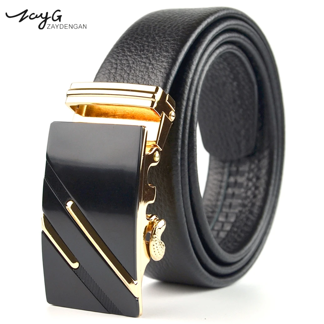 ZAYG Designer Fashion Men Belt Luxury Real Leather Belt Gold Classic Sliding Ratchet Automatic Buckle Unique High Quality Belt
ZAYG Designer Fashion Men Belt Luxury Real Leather Belt Gold Classic Sliding Ratchet Automatic Buckle Unique High Quality Belt