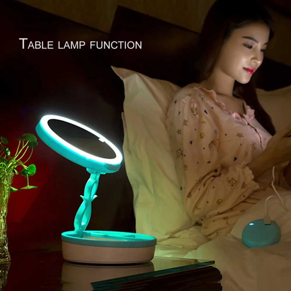 Lovely Cute Design Foldale LED Touch Screen Desktop Makeup Mirrors USB Charging Travel Portable Cosmetic Mirrors
Lovely Cute Design Foldale LED Touch Screen Desktop Makeup Mirrors USB Charging Travel Portable Cosmetic Mirrors