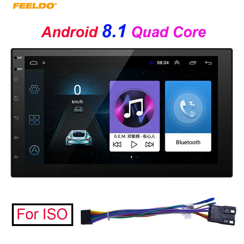 Автомобильный медиаплеер FEELDO, 7-дюймовый Android 8,1, четырехъядерный, ультратонкий, с GPS-Навигатором, радио для Автомобильного головного устройс...
Автомобильный медиаплеер FEELDO, 7-дюймовый Android 8,1, четырехъядерный, ультратонкий, с GPS-Навигатором, радио для Автомобильного головного устройс...